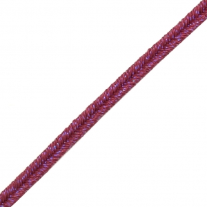 Soutache Moonlight Fabricación Italiana 3.5 mm Bordeaux / Bleu x1m