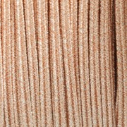 Hilo cordón Soutache Shiri metálico Trenza de Fabricación Italiana  4 mm Rosa antiguo x1m