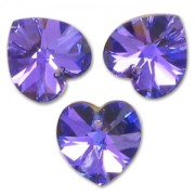 Corazones PureCrystal 6228 Crystal Heliotrope 10,3x10 mm x6|raw }}