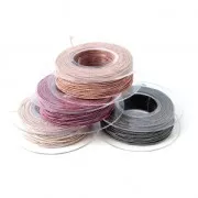 Bobina de hilo Bliss Moonlight de fabricación italiana 1 mm Morado/Color Malva x30m