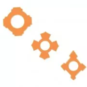 Surtido de 3 cortadores para arcilla polimérica - Cruz Byzantine Bohemia