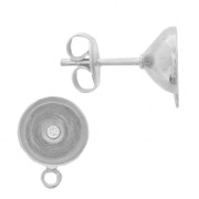 Pendientes para decorar 1028/1088 y Zircon 8mm con anilla rodiado x2|raw }}