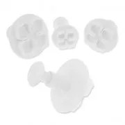 3 sacabocados con piston para arcilla polimérica - Lotus Flower x3