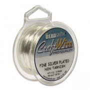 Hilo de cobre Craft Wire flexible 1,02 mm plateado anti-empañamiento x 3,65 m