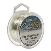 Hilo de cobre Craft Wire flexible 1,02 mm plateado anti-empañamiento x 3,65 m
