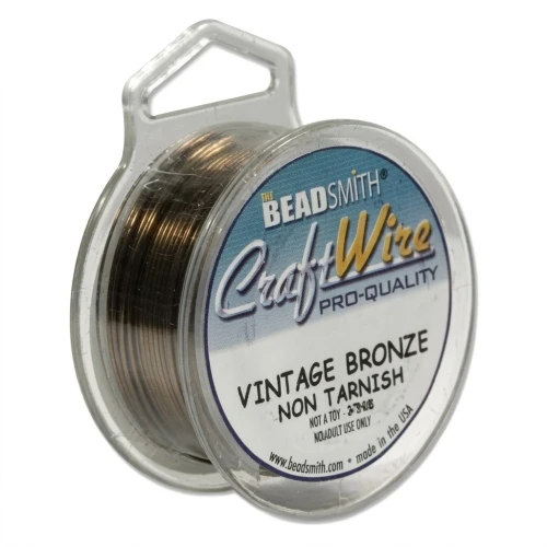 Hilo de cobre Craft Wire flexible 1,02 mm Vintage bronce x 6.3 m