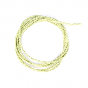 Cordón metálico Mokuba 2 mm - Hilo Dorado Verde Claro x1m