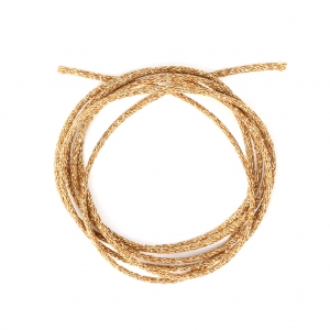 Cordón metálico Mokuba 2 mm - Dorado x1m
