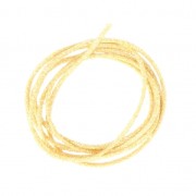 Cordón metálico Mokuba 2 mm - Hilo plateado amarillo x1m