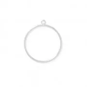 Círculos para bisutería 26 mm rodiado