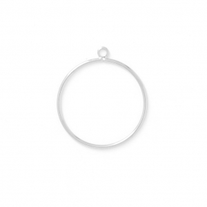 Círculos para bisutería 26 mm rodiado