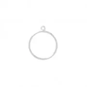 Círculos para bisutería 20 mm rodiado