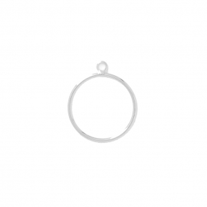 Círculos para bisutería 20 mm rodiado