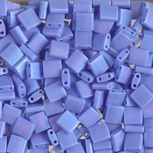 Miyuki Tila Beads 5x5x1.9 mm TL-0417LFR - Op Periwinkle AB Mat x10g