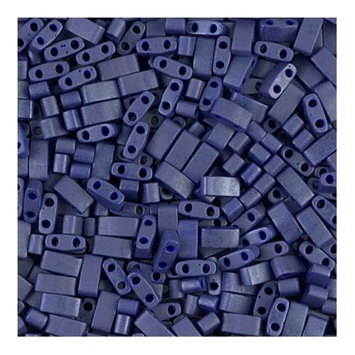 Miyuki Half Tila Beads Beads 5x2.3x1.9 mm HTL-2075 - Opaque Cobalt Luster Mat x10g