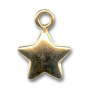Dije estrella 16 mm dorado con oro fino x1|raw }}