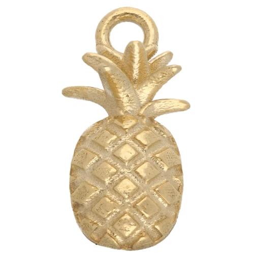 Dije Piña 16 mm - Plata 925 Plateado con oro fino x1
