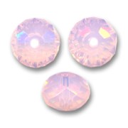 Redonda aplanada PureCrystal 5040 6 mm Rose Water Opal x1