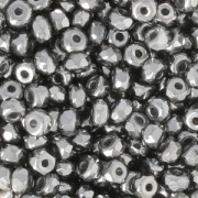 Cuentas de vidrio checa Micro Spacers 2x3 mm Chrome x50|raw }}