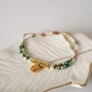 Cuentas facetadas de vidrio checa Micro Spacers 2x3 mm 24 K Gold Plated x25