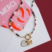 Cuentas facetadas de vidrio checa Micro Spacers 2x3 mm Op Blue Ceramic Look x50