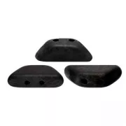 Cuentas de vidrio Tinos® par Puca® 4x10 mm Jet Mat x10g