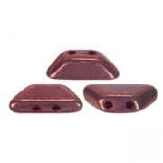 Cuentas de vidrio Tinos® par Puca® 4x10 mm Opaque Lumi Amethyst x10g