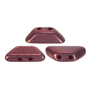 Cuentas de vidrio Tinos® par Puca® 4x10 mm Opaque Lumi Amethyst x10g