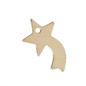 Dije fina Estrella Fugaz 12 mm Derecha de Gold filled