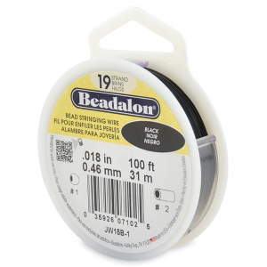 Hilo de Acero 19 hebras 0.46 mm Negro x 31 m