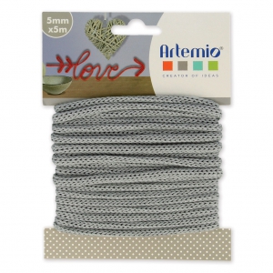 Hilo para tricotar a medida 5 mm - Gris x5m