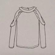 PatrónAime Comme Marie - Aime comme Maharani - chemisier épaule dénudée