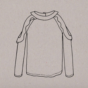 PatrónAime Comme Marie - Aime comme Maharani - chemisier épaule dénudée