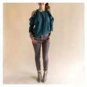 PatrónAime Comme Marie - Aime comme Maharani - chemisier épaule dénudée