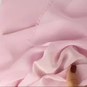 Tela Muselina para bordado Lunéville y confección de vestidos Rosa x10cm