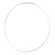 Gargantilla collar cable 42 cm Latón/rodiado x1|raw }}