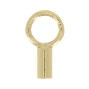 Terminal para cordón 1 mm Gold filled x4