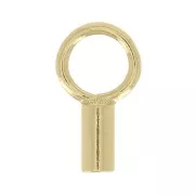 Terminal para cordón 1 mm Gold filled x4