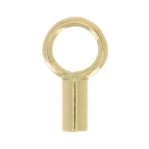 Terminal para cordón 1 mm Gold filled x4