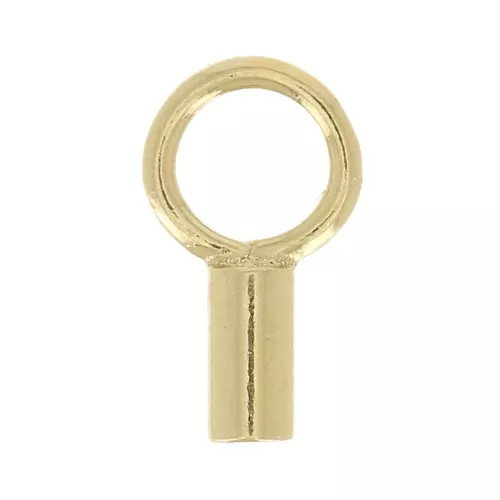 Terminal para cordón 1 mm Gold filled x4