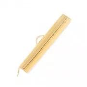 Terminal para tejido de cuentas 26 mm Dorado con oro fino x1