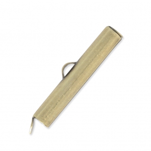 Terminal para tejido de cuentas 26 mm bronce x1