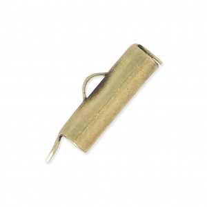 Terminal para tejido de cuentas 15x4 mm bronce x1