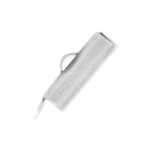 Terminal para tejido de cuentas 15x4 mm Chapado Plateado envejecido x1