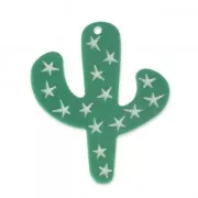 Colgante Tropical Cactus 59 mm - para hacer tus propios accesorios & Bisutería - Verde
