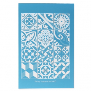 Silk Screen Moiko para Arcilla Polimérica 74x105 mm - Estilo cuadrado de cemento 2,5 cm Fancy Puppet