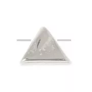 Cuenta de metal triangular 7 mm Chapado Plateado envejecido