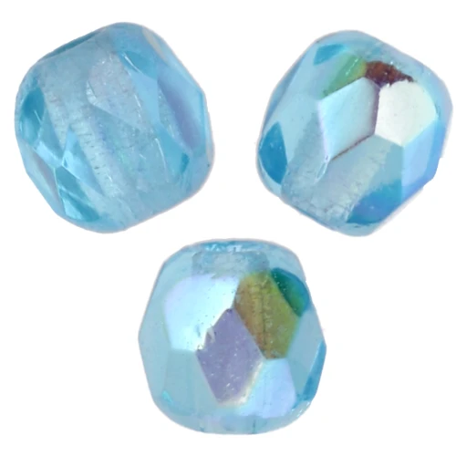 Facetadas 3 mm Aquamarin AB x50