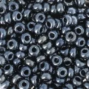 Cuentas de Rocalla Preciosa 7/0 3,5 mm - Jet Hematite x10 g