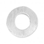 Joyería elegante colgante 19 mm para polaris 8 y 10 mm plateado satinado